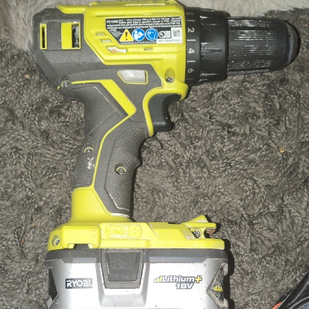 Ryobi 18V Cordless Drill - Green and Black